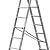 СИБИН 8 ступеней, со стабилизатором, алюминиевая, двухсекционная лестница (38823-08)