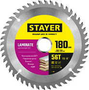 STAYER Laminate, 180 x 30/20 мм, 56Т, аккуратный рез, пильный диск по ламинату (3684-180-30-56)